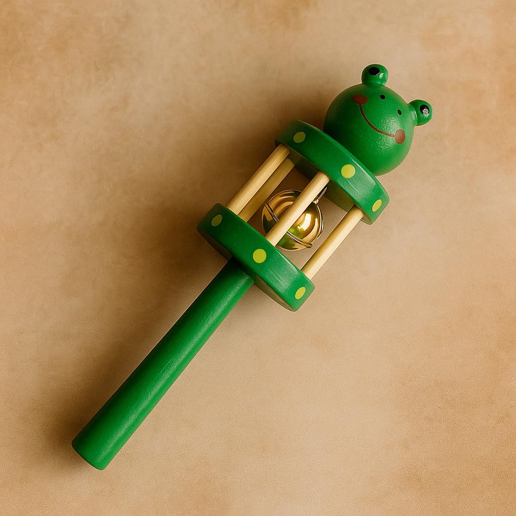 Wooden Toy jhunjhuna Wooden Wooden Non Toxic Colourful Rattle Toys for New Born Baby, Musical Infant Toy, / Dugi Dugi Rattle Sweet Cuddle Infant of JhunJhuna (Toys for kids)