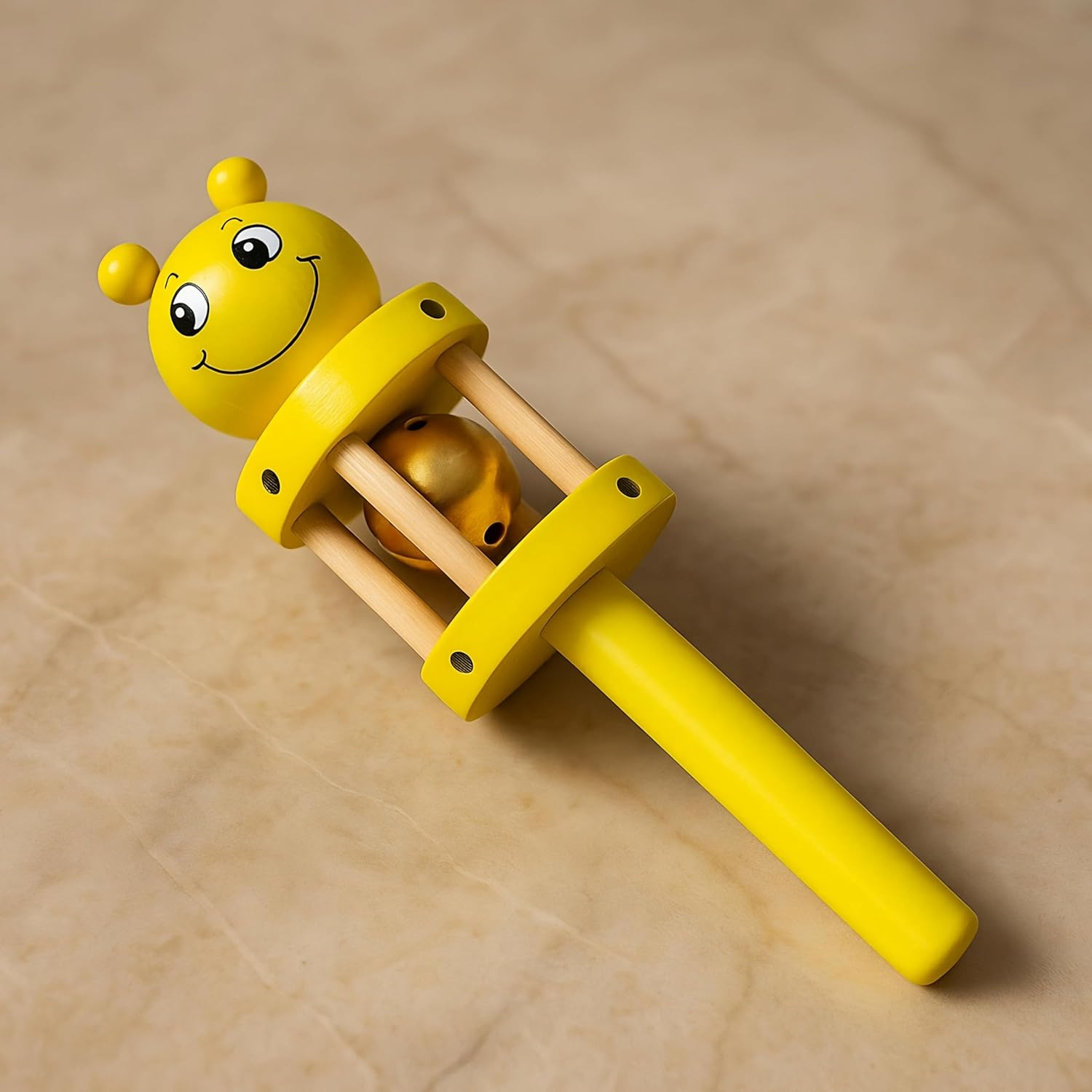 Wooden Toy jhunjhuna Wooden Wooden Non Toxic Colourful Rattle Toys for New Born Baby, Musical Infant Toy, / Dugi Dugi Rattle Sweet Cuddle Infant of JhunJhuna (Toys for kids)