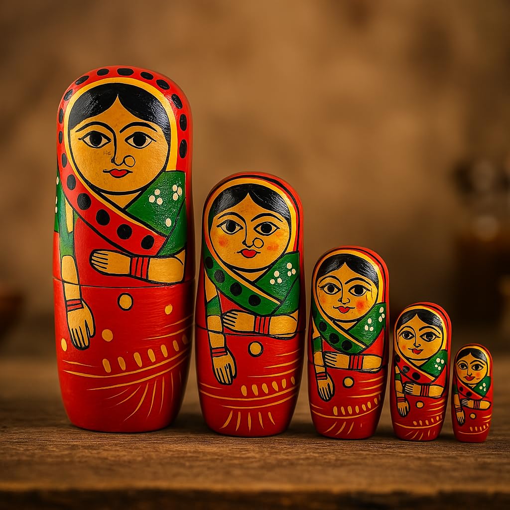 Nesting doll red