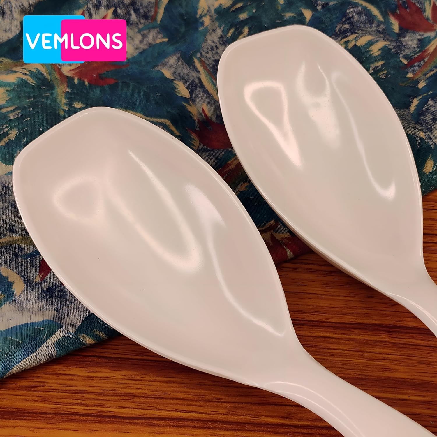 White Serving Spoon