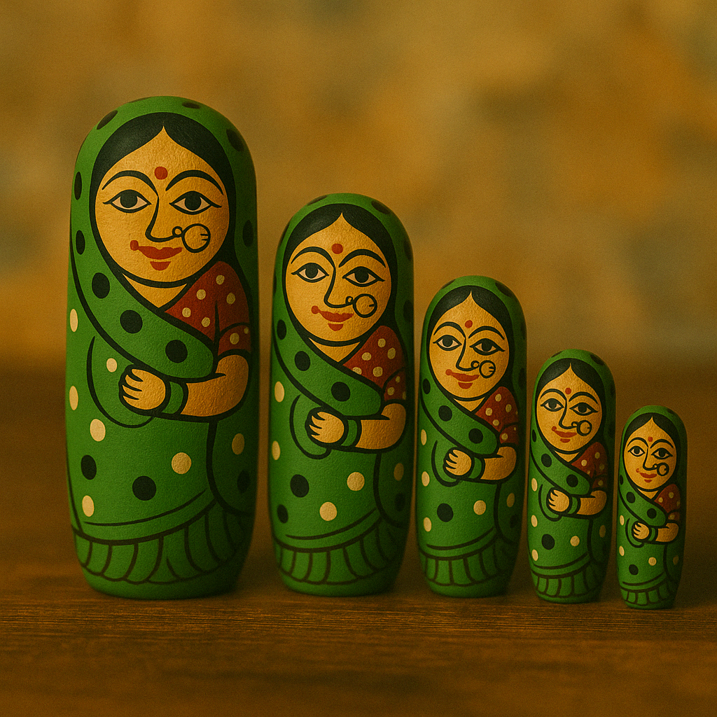 Nesting doll green