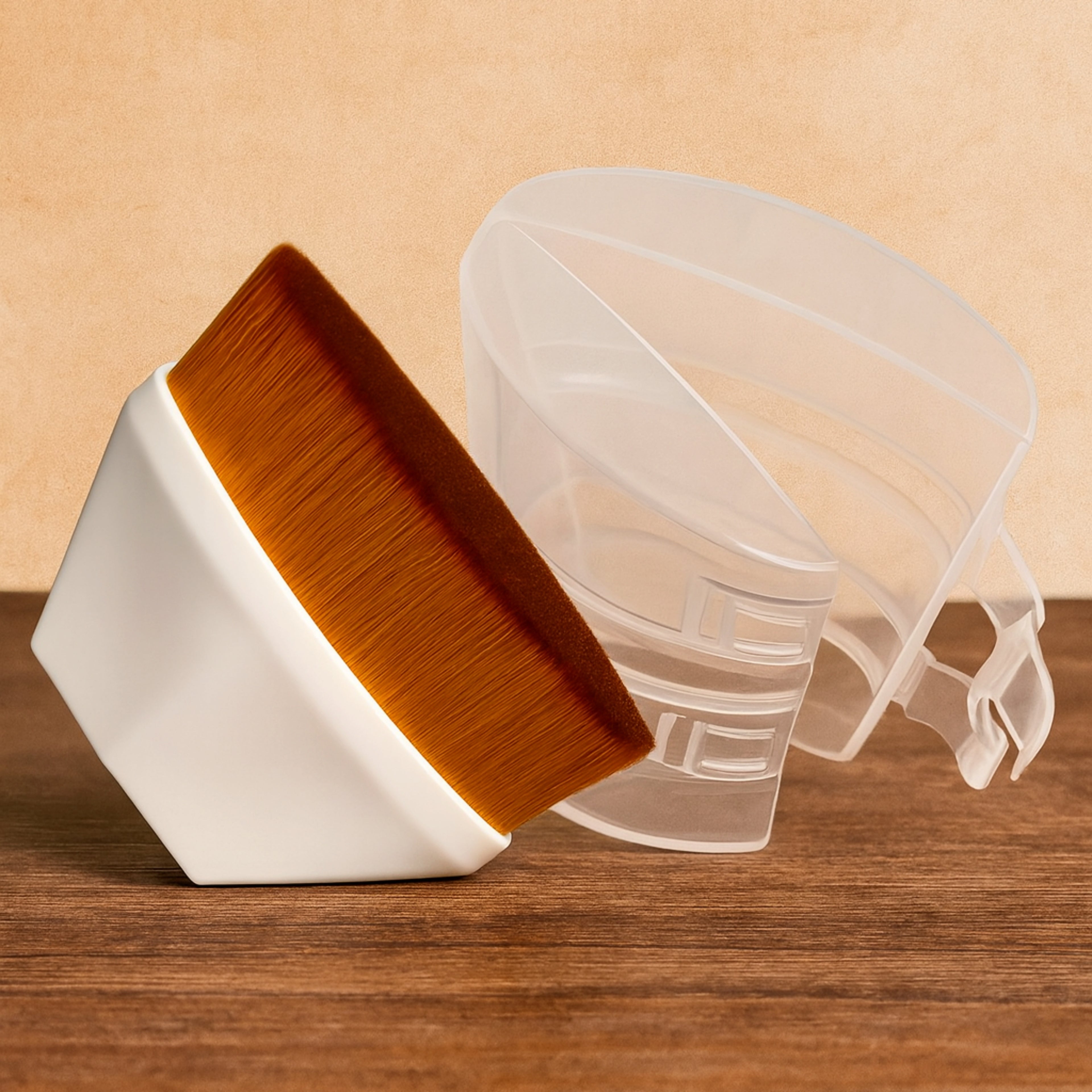 Hexagon makeup brush